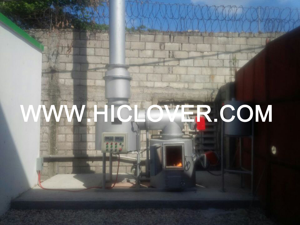 Average 10kgs per hour incinerator for small hospital