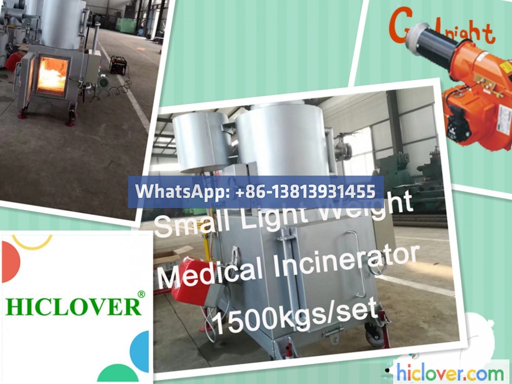 Tiny Lightweight Medical Burner 1500kgs per collection