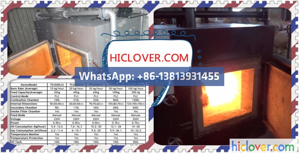 Scientific waste burner 100kgs Style TS100