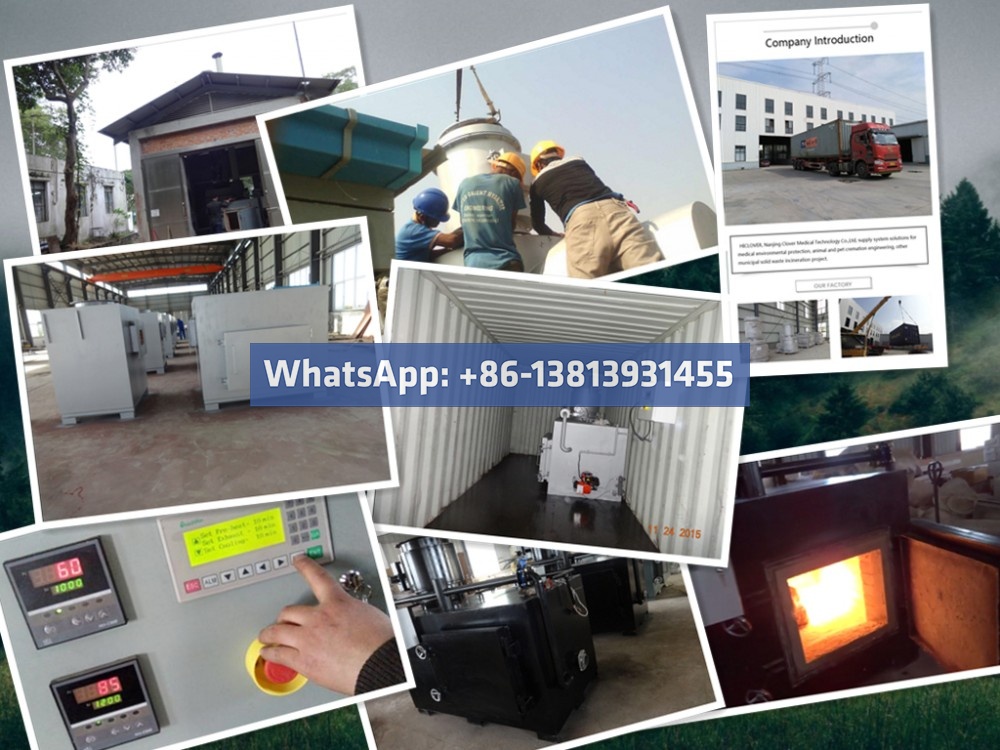 Medical Waste Burner for Coronavirus Condition COVID-19