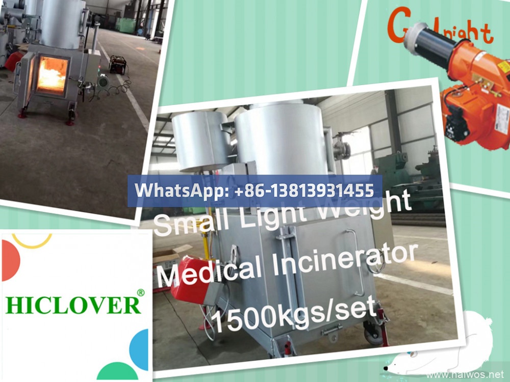 Tiny Lightweight Medical Burner 1500kgs per collection
