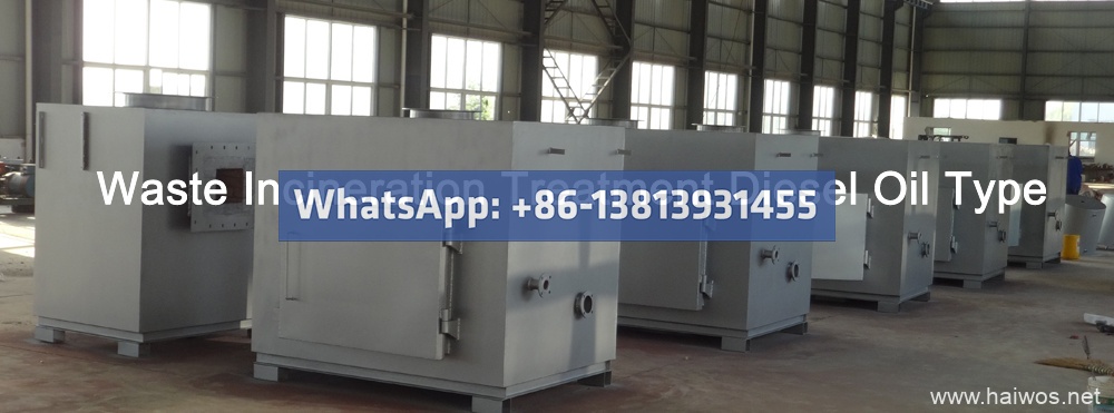 250kgs per hr ability waste incinerator