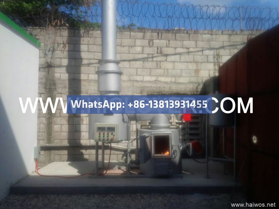 Typical 10kgs per hour incinerator for small hospital