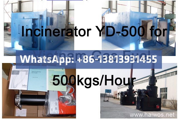 Incinerator YD-500 for Vietnam