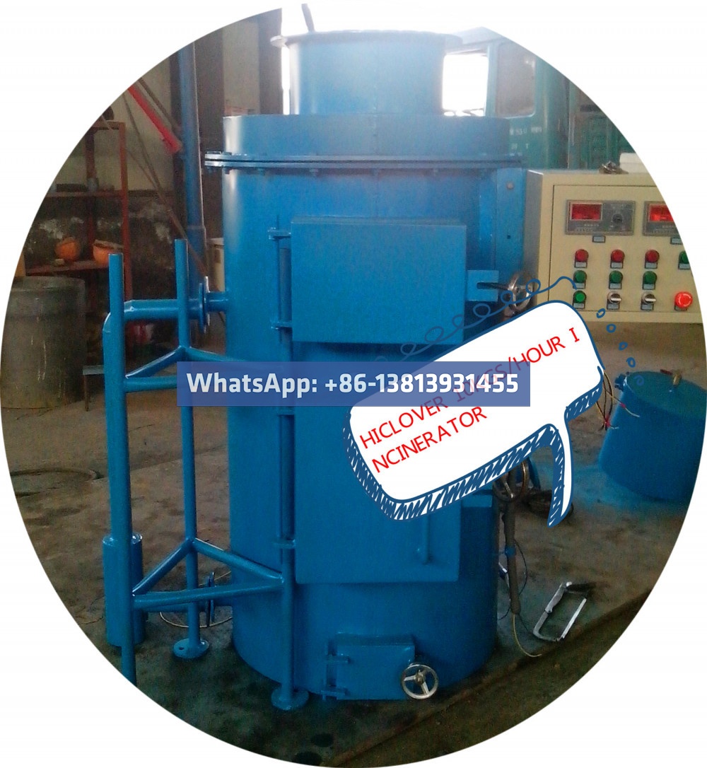hiclover 10kgs per hour incinerator