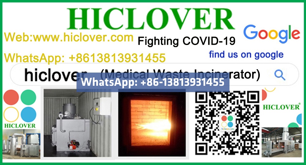 Smallest Waste Incinerator for PPE waste face mask glove waste