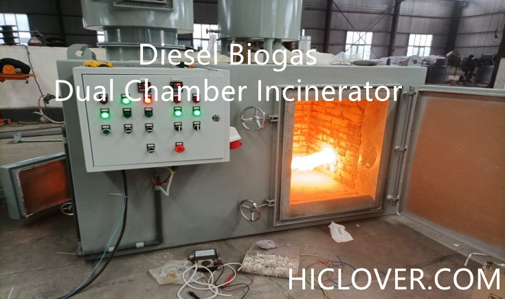 Diesel Biogas Dual Chamber Incinerator